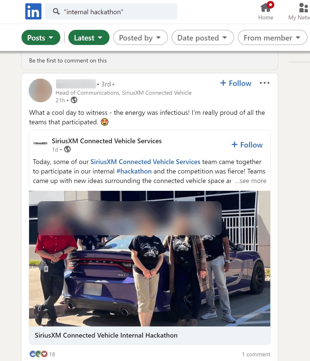 The LinkedIn Search we have used for our leads